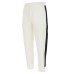 Emporio Armani Pantalone jogger Bianco in double jersey con bande laterali con logo lettering