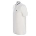 Emporio Armani Polo Bianca a manica corta in jersey di cotone con ricamo micro eagle