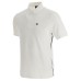 Emporio Armani Polo Bianca in jersey di cotone a manica corta con ricamo micro eagle