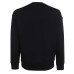 Emporio Armani Felpa Blu Navy in double jersey con maxi logo lettering e logo Aquila Azzurro