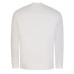 Emporio Armani Felpa Bianca con maxi patch logo Aquila e logo lettering