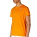 K-Way T-shirt LE VRAI EDOUARD a manica corta arancione con logo stampato K-WAY nella parte anteriore