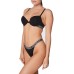 Emporio Armani Reggiseno push-up nero realizzato in cotone stretch 