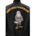 Emporio Armani Bomber reversibile Nero con maxi patch aquila cartoon