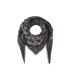 Philipp Plein sciarpa nera con logo all over