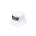 VERSACE JEANS COUTURE CAPPELLO IN COTONE WHITE UNISEX CON LOGO LETTERING RICAMATO BLACK 