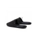 Emporio Armani Pantofole nere con logo lettering oro