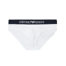 Emporio Armani Slip bianco in cotone elasticizzato