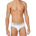 Emporio Armani  Slip bianco modal  con vita elastica e logo lettering 