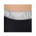 Emporio Armani  Slip nero modal  con vita elastica e logo lettering 
