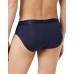 Emporio Armani  Slip blu modal  con vita elastica e logo lettering 