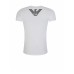 Emporio Armani T-Shirt white a manica corta con logo Aquila stampato