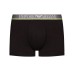 Emporio Armani Set 3 Boxer in cotone elasticizzato nero con vita elastica e logo lettering