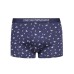Emporio Armani Set 3 Boxer in cotone elasticizzato blu/bianco con vita elastica e logo lettering