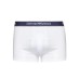Emporio Armani Set 3 Boxer in cotone elasticizzato blu/bianco con vita elastica e logo lettering