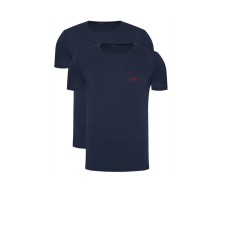 Emporio Armani Set 2 T-shirt a manica corta con logo nella parte anteriore bordeaux