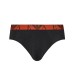 Emporio Armani Set 3 Slip in cotone elasticizzato vita elastica con logo bold monogram