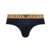 Emporio Armani Set 3 Slip in Cotone stretch con vita elastica e logo lettering