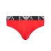 Emporio Armani Set 3 Slip Black/White/red  in cotone elasticizzato vita elastica con logo bold monogram