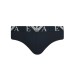 Emporio Armani Set 3 Slip in cotone elasticizzato vita elastica con logo bold monogram