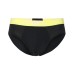 Emporio Armani Set 3 Slip Black in cotone elasticizzato vita elastica con logo bold monogram