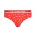 Emporio Armani Set 3 Slip black/red in cotone stretch con vita elastica e logo lettering