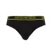 Emporio Armani Set 3 Slip black in cotone stretch con vita elastica e logo lettering multicolor