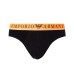 Emporio Armani Set 3 Slip in cotone stretch con vita elastica e logo lettering