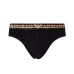 Emporio Armani Set 3 Slip in cotone stretch con vita elastica e logo lettering