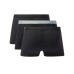 Emporio Armani Set 3 Boxer black in cotone stretch con vita elastica e logo lettering