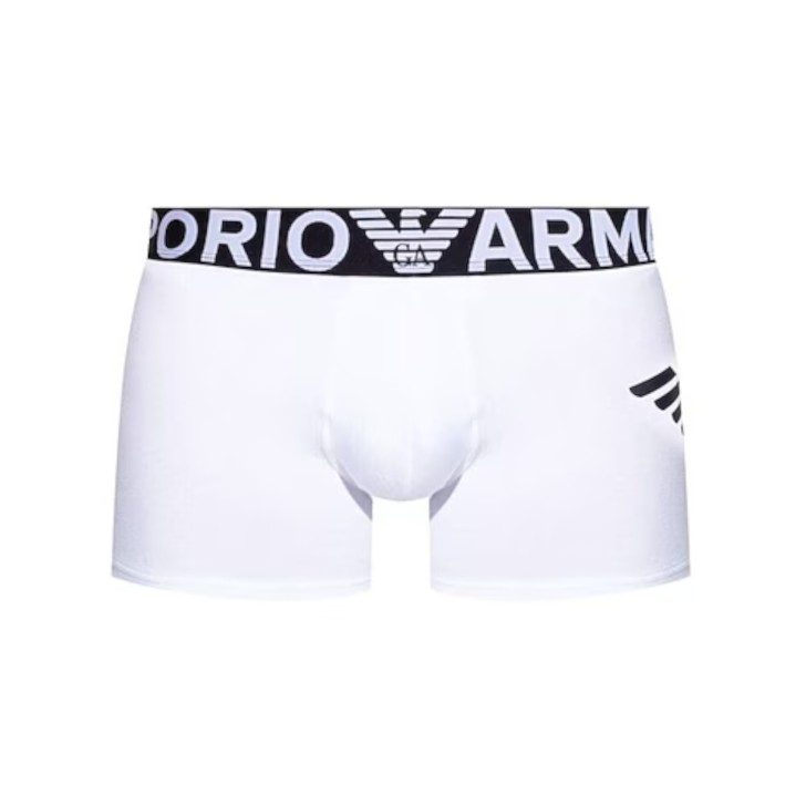 Emporio Armani Boxer Bianco in cotone elasticizzato bianco