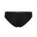 Emporio Armani Bi-Pack Slip Black con vita elastica e logo lettering rosagold glitter