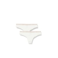 Emporio Armani Bi-Pack Brasialiana White con vita elastica e logo lettering rosagold glitter
