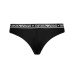 Emporio Armani Bi-Pack Brasialiana Black in stretch di cotone con vita elastica e logo lettering 