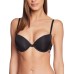 Emporio Armani reggiseno nero in microfibra con spalline regolabili e profilo elastico logato