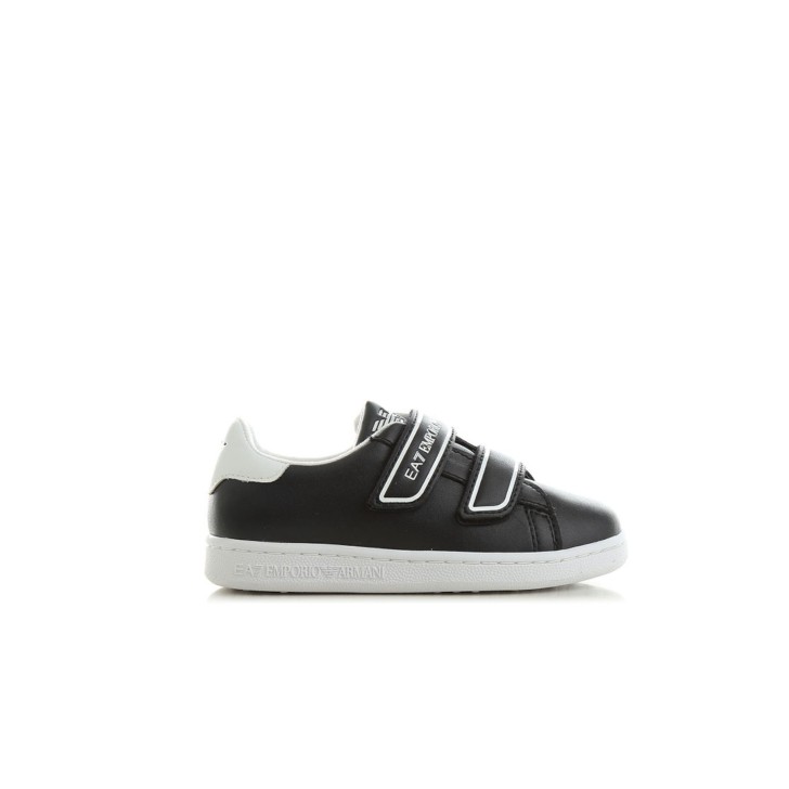 EA7 Emporio Armani Sneakers Nera da Bambino con logo Aquila