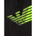 EA7 Emporio Armani Pantalone jogger Nero con maxi logo Aquila da Bambino 