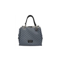 Emporio Armani Borsa a mano Blu con Stampa Monogram Eagle All Over e tracolla regolabile, estraibile