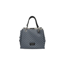 Emporio Armani Borsa a mano Blu con Stampa Monogram Eagle All Over e tracolla regolabile, estraibile