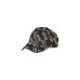 VERSACE JEANS COUTURE CAPPELLO BASEBALL UNISEX BLACK CON LOGO LETTERING ALL OVER WHITE