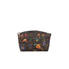 Piero Guidi pochette nera con stampa magic circus