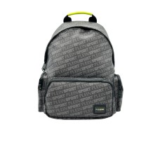 Plein Sport zaino in similpelle con logo lettering all-over a contrasto di colore