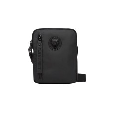 PLEIN SPORT TRACOLLA NERA CON  LOGO BRAND A RILIEVO