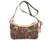Piero Guidi borsa marrone con stampa magic circus 