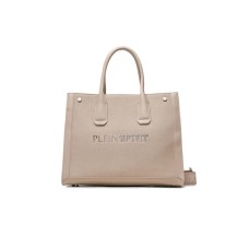 Plein sport borsa a spalla color sabbia con tracolla estraibile 