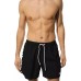 Emporio Armani Boxer da mare Nero in tessuto riciclato con maxi logo bold