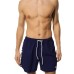 Emporio Armani Boxer da mare Blu in tessuto riciclato con maxi logo bold