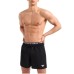 EMPORIO ARMANI BOXER DA MARE BLACK CON ELASTICO IN VITA CON LOGO LETTERING E LOGO AQUILA RICAMATO