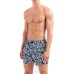 EMPORIO ARMANI BOXER DA MARE BLU NAVY CON STAMPA LETTERING ALL OVER WHITE