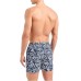EMPORIO ARMANI BOXER DA MARE BLU NAVY CON STAMPA LETTERING ALL OVER WHITE